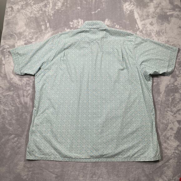 Maus Hoffman Shirt Mens XXL Blue Liberty Art Fabrics All Over Print Casual - Picture 3 of 9